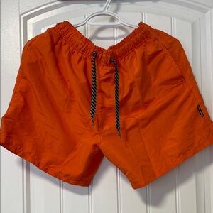 Men's Orange Swim Board Shorts